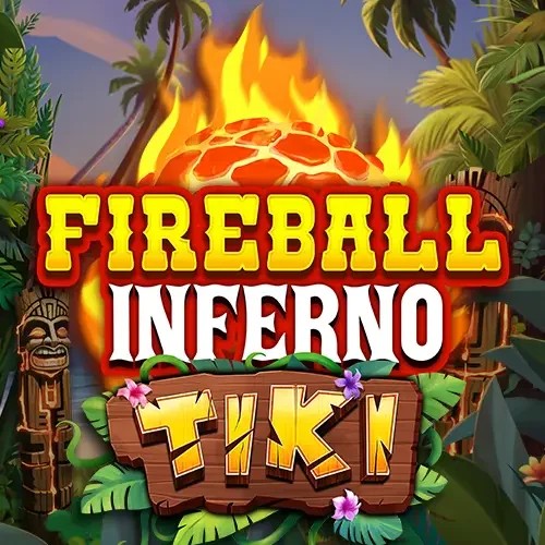 Slots logo of Fireball Inferno Tiki from NetEnt at Whamoo Casino