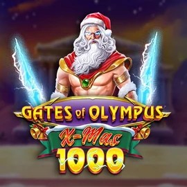 Gates of Olympus Xmas 1000 slot logo by Pragmatic Play at Whamoo Casino